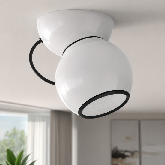Faretto da soffitto orientabile bianco stilnovo gravitino led 3000k