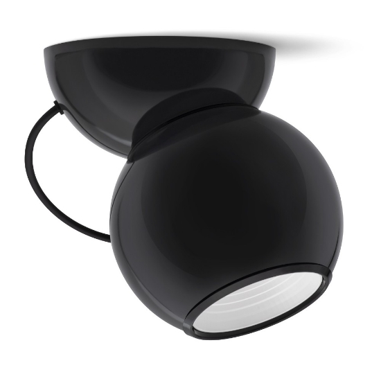 Applique da parete nera orientabile led stilnovo gravitino