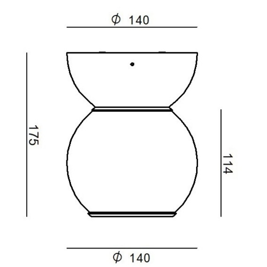 Applique da parete nera orientabile led stilnovo gravitino