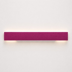 Applique per cameretta magenta 65 cm rettangolare led cct 43w 3000k 4000k