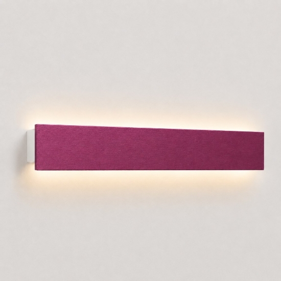 Applique per cameretta magenta 65 cm rettangolare led cct 43w 3000k 4000k