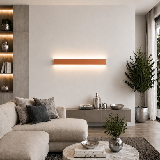 Applique pesca 65 cm moderna led cct 3000k 4000k rettangolare per soggiorno