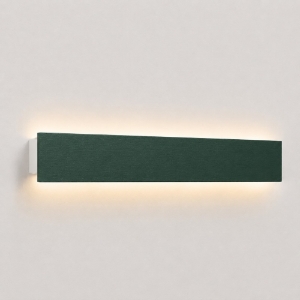 Applique verde bosco 65 cm led cct 3000k 4000k lampada da parete moderna rettangolare