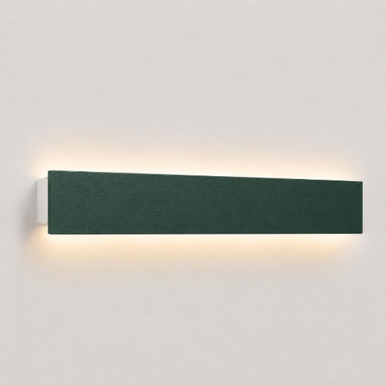 Applique verde bosco 65 cm led cct 3000k 4000k lampada da parete moderna rettangolare