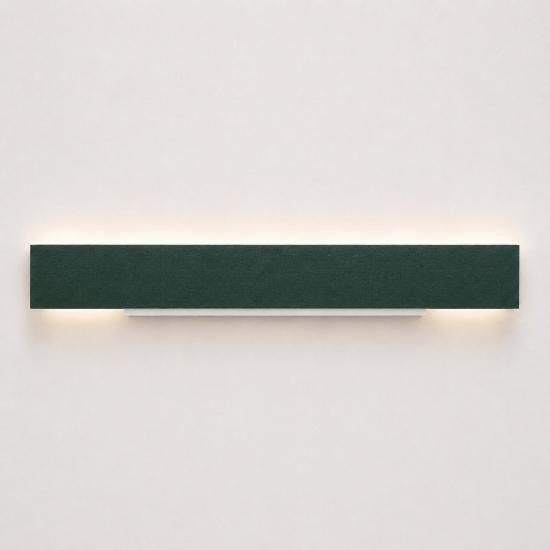 Applique verde bosco 65 cm led cct 3000k 4000k lampada da parete moderna rettangolare