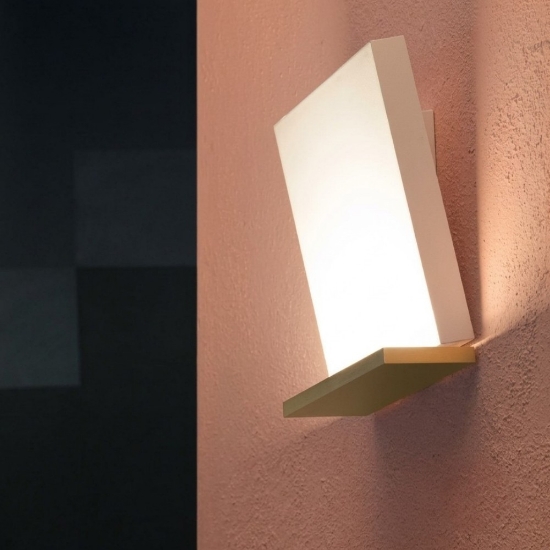 Stilnovo inbilico applique da parete moderna oro e bianco led 3000k