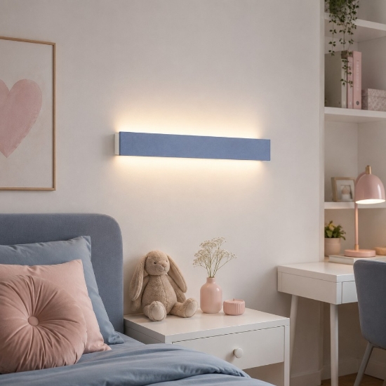 Lampada da parete led carta da zucchero 65 cm cct 3000k 4000k rettangolare