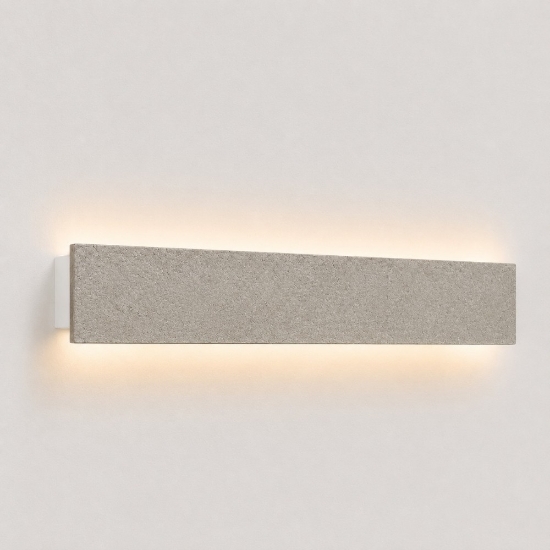 Applique led 43w rettangolare effetto muro cct 3000k 4000k luce indiretta
