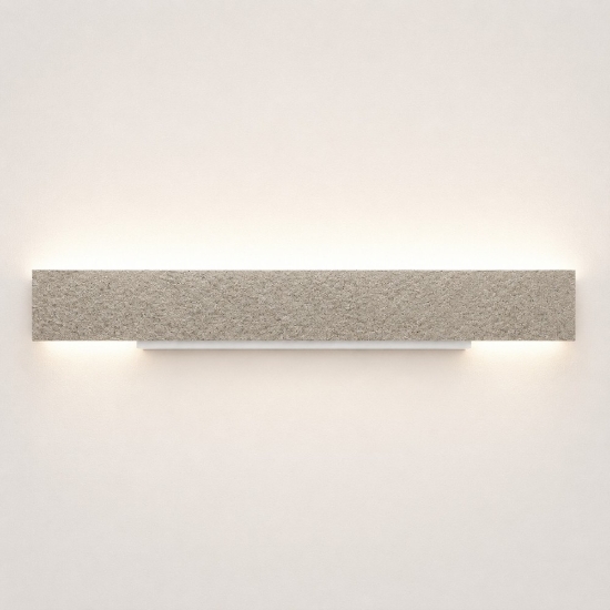 Applique led 43w rettangolare effetto muro cct 3000k 4000k luce indiretta