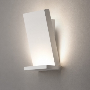 Applique da parete moderna stilnovo inbilico bianca led 3000k