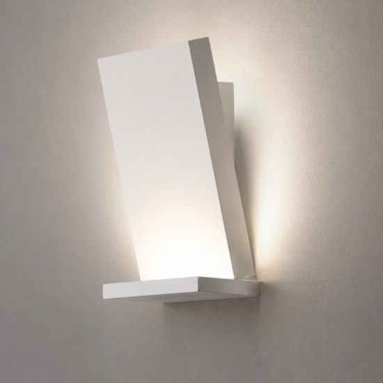 Applique da parete moderna stilnovo inbilico bianca led 3000k