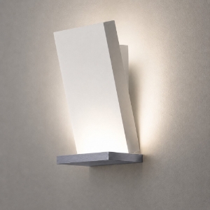 Applique da parete design moderno stilnovo inbilico biano grigio led 3000k