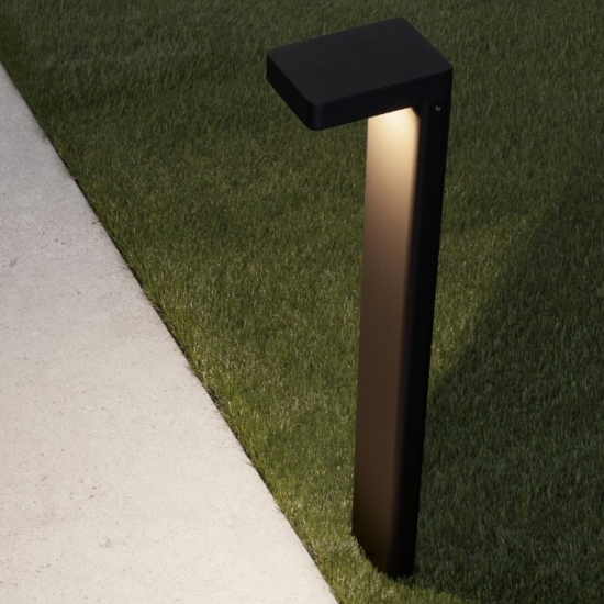 Lampione da giardino antracite led 8w 3000k moderno