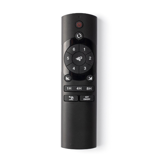 Ventilatore da soffitto nero pale legno smart wifi con telecomando fino a 28mq