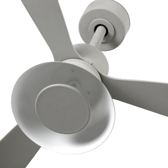 Ventilatore da soffitto grigio con led cct 2700k 3500k 4000k app tuya motore silenzioso 28 mq