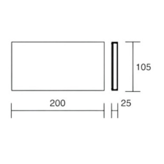 Affralux wally applique da esterno moderna bianco 20w cct led 3000k 4000k