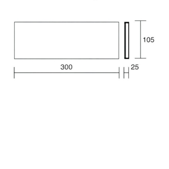 Affralux wally applique esterno bianco led 30w cct 3000k 4000k moderna