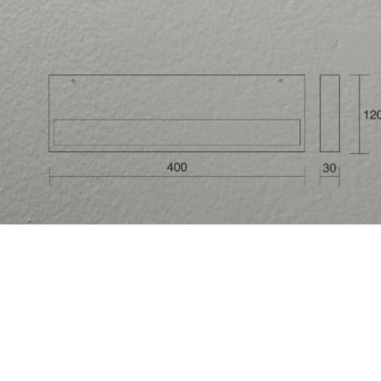 Applique bianca isyluce plate duplex moderna led 40w cct 3000k 4000k