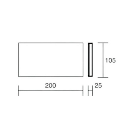 Applique per esterni wally nero affralux led 20w cct 3000k 4000k moderna
