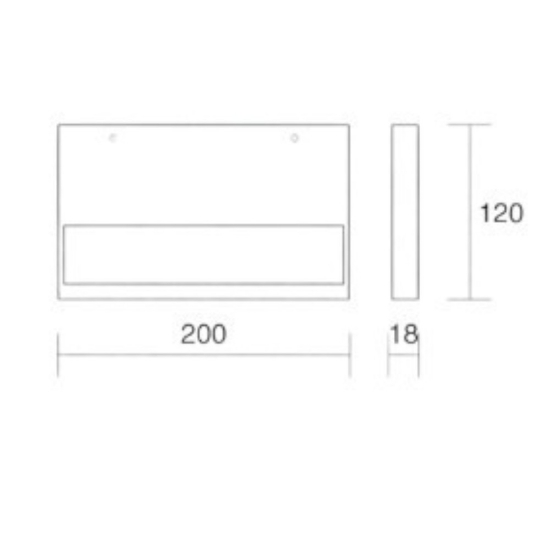 Applique moderna isyluce plate bianco led 12w cct 3000k 4000k