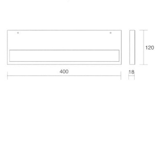 Applique nero mensola led 24w cct 3000k 4000k isyluce plate moderna