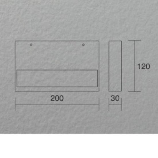Applique nero isyluce plate duplex led 15w cct 3000k 4000k
