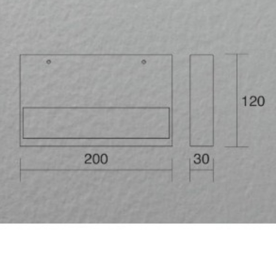Applique isyluce plate duplex bianco led 15w cct 3000k 4000k