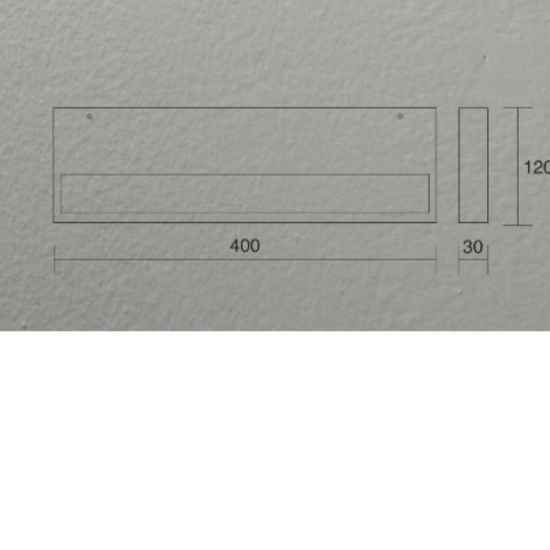 Applique isyluce duplex moderna led 40w cct 3000k-4000k nera