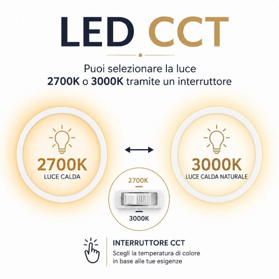 Lampadario nero tondo 45cm led 38w cct 2700k 3000k dimmerabile