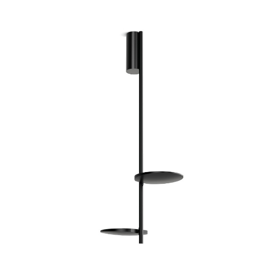 Plafoniera moderna stilnovo kimia nera led orientabili