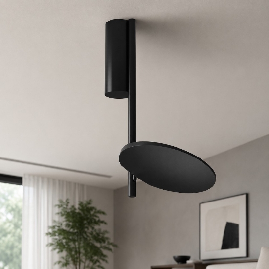 Kimia stilnovo plafoniera orientabile nera led 2700k moderna