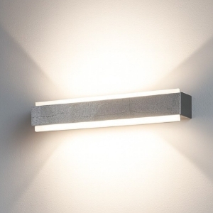 Applique da parete foglia argento rettangolare led 18w top light bios