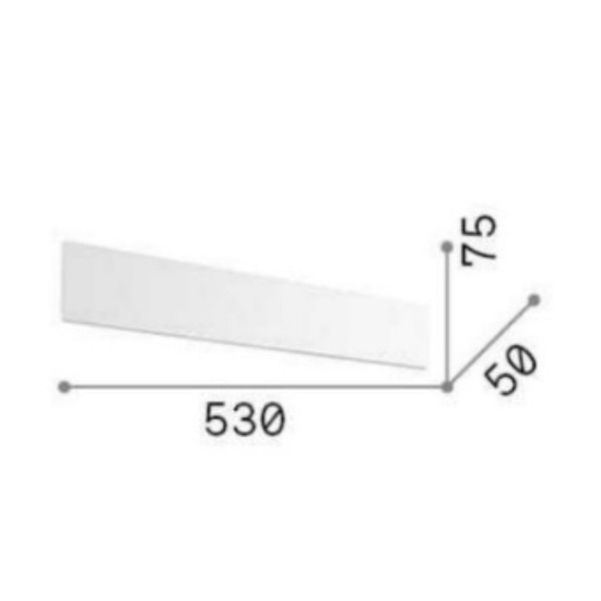 Zig zag ap d53 nero ideal lux applique led 23w 3000k