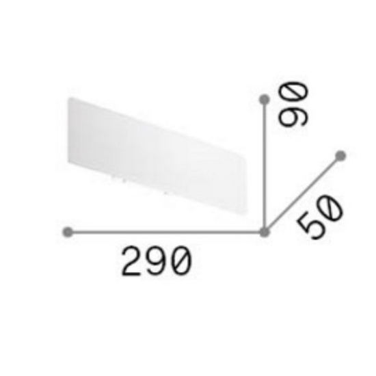 Ideal lux zig zag ap d29 2700k applique moderna led bianca