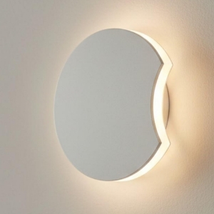 Applique da parete moderna mezza luna bianca led 3000k