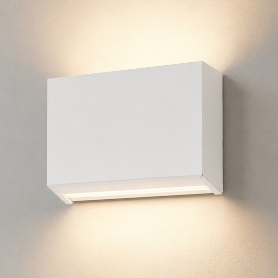 Linea light applique led 10w 4000k bianco bi emissione box w2