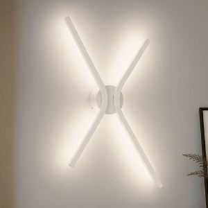 Applique bianca parete led cct 2700k 3000k 4000k design moderno minimalista