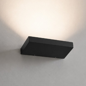 Applique led 3000k mono emissione linea light regolo nera