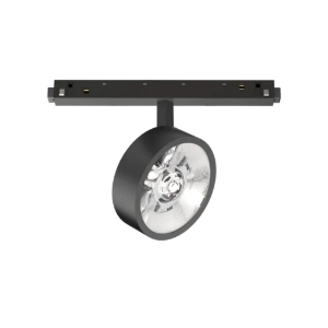 Ego ideal lux faretto per binario monofase nero led 9w 1200lm 3000k orientabile
