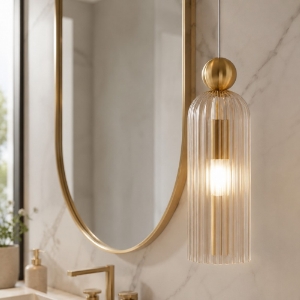 Maytoni antic lampada a sospensione moderna colore oro per bagno