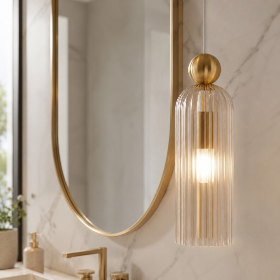 Maytoni antic lampada a sospensione moderna colore oro per bagno