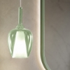 Gea luce ofelia lampadario a sospensione verde per bagno