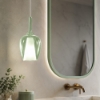 Gea luce ofelia lampadario a sospensione verde per bagno