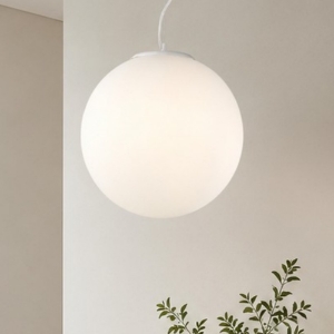 Ideal lux mapa bianco sp1 d40 lampadario per bagno sfera in vetro bianco