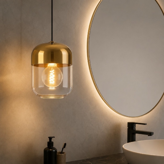 Maryvilla eglo lampadario a sospensione per bagno design minimal