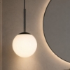 Maytoni basic form lampadario a sospensione nera moderna per bagno