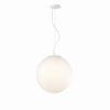 Mapa bianco sp1 d30 ideal lux lampadario per bagno sfera vetro bianco