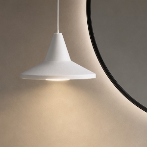 Lampadario a sospensione per bagno bianca led 3000k dimmerabile