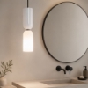 Maytoni memory lampadario a sospensione bianca minimal per bagno