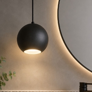 Ideal lux mr jack sp1 big lampada a sospensione da bagno nera